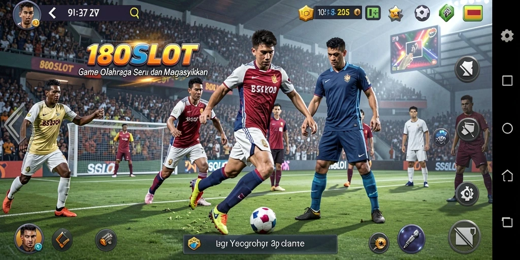 Screenshot utama yang menampilkan gameplay seru 180SLOT.