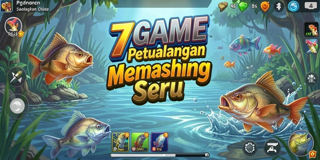 Gameplay seru menangkap ikan di <strong>7GAME</strong> dengan berbagai lokasi menakjubkan.