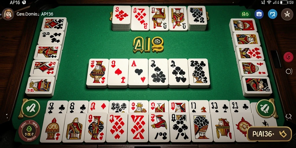 Screenshot gameplay seru dari permainan Domino API36.