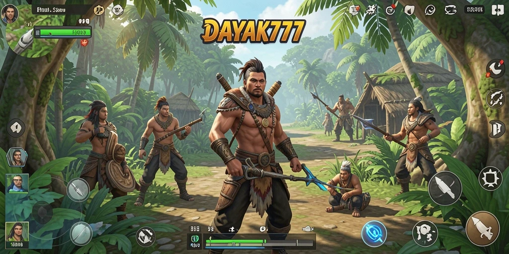Tampilan gameplay menarik di dunia terbuka DAYAK777.