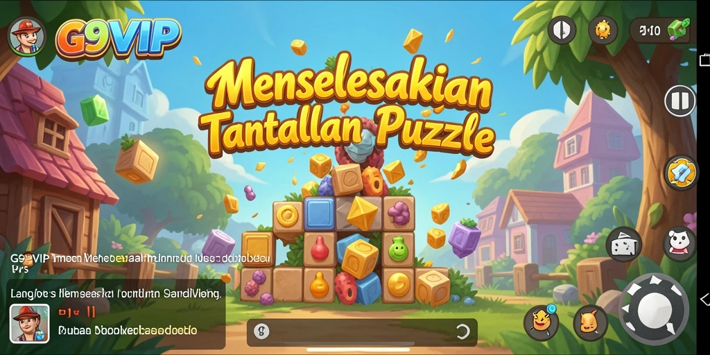 Tampilan gameplay G9VIP dengan teka-teki menarik dan menyenangkan.