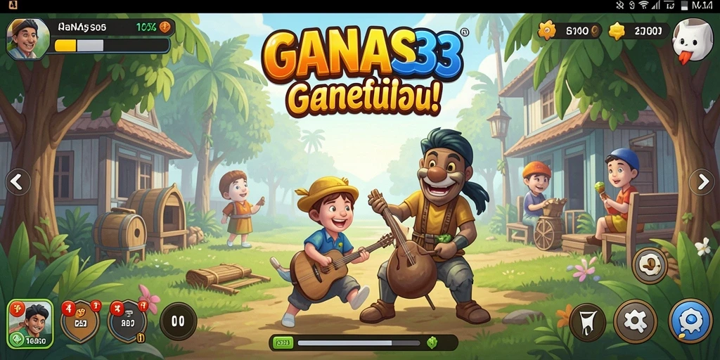 Tampilan gameplay seru dan menghibur dari GANAS33.