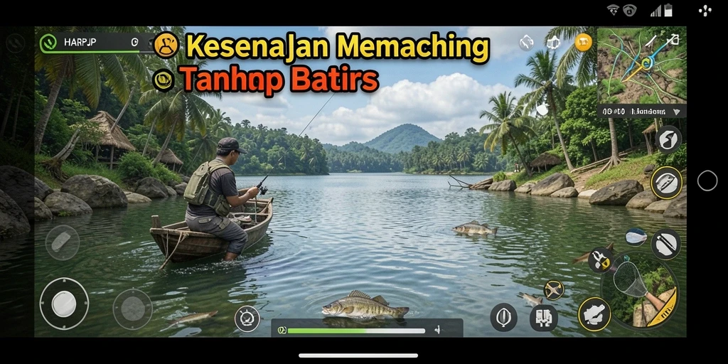 Tangkapan ikan yang menakjubkan dalam gameplay HARAPJP.