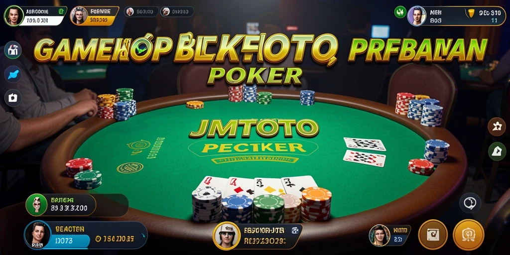 Screenshot gameplay JMTOTO menampilkan momen seru permainan Poker.