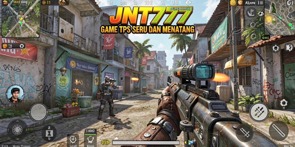 Gameplay JNT777 menampilkan aksi tempur yang seru dan dinamis.