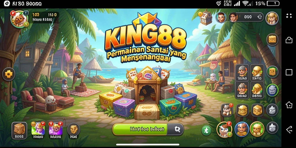 Tampilan gameplay KING88 yang mengasyikkan dan penuh warna.
