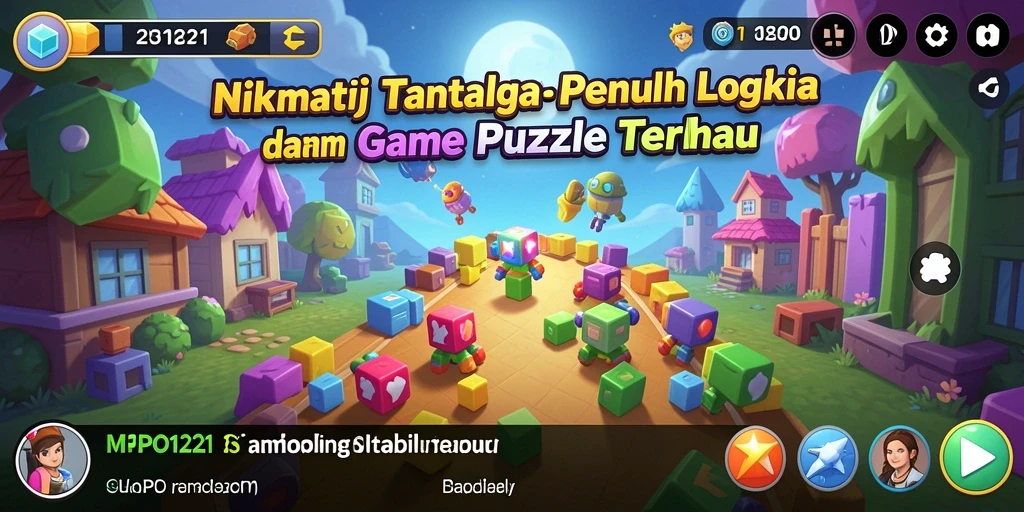 Tampilan gameplay MPO1221 yang memukau dengan tantangan Puzzle.