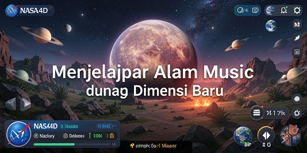 Tampilan menakjubkan dari gameplay musik di NASA4D.