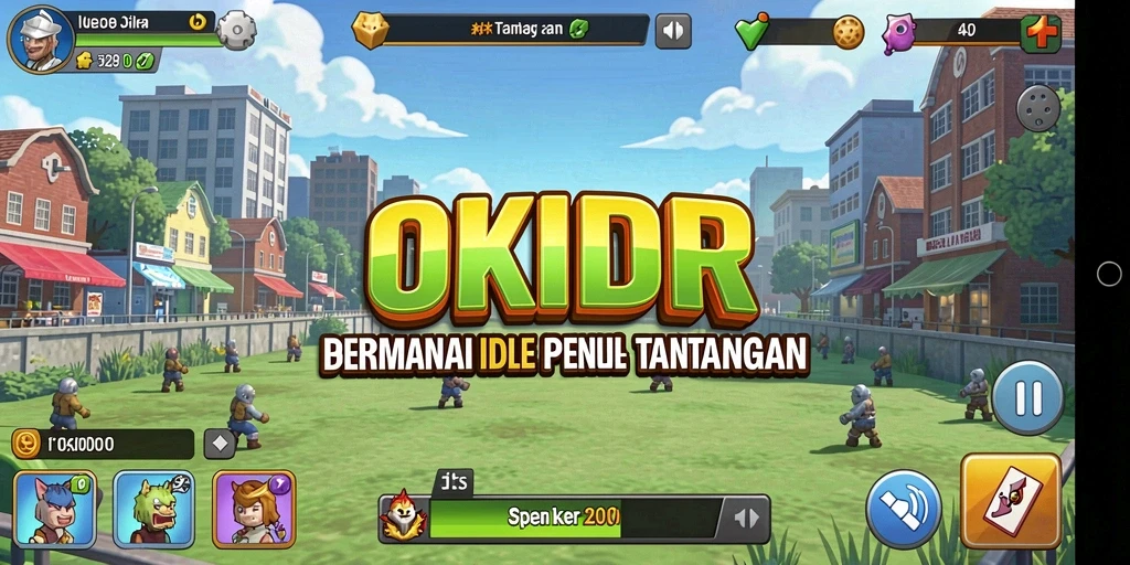 Tampilan gameplay dari OKIDR yang menggugah selera.