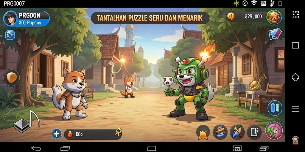 Tampilan gameplay puzzle yang menarik dan penuh tantangan.