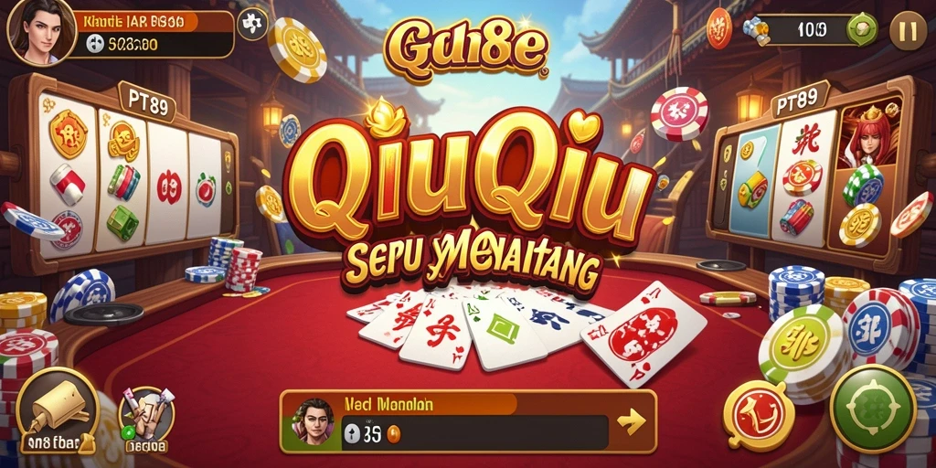 Tampilan gameplay QiuQiu yang menantang dan seru.
