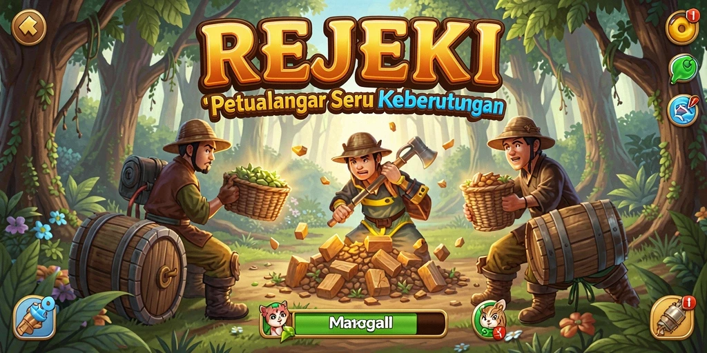 Tampilan gameplay <strong>REJEKI</strong> menampilkan petualangan seru dan tantangan menarik.