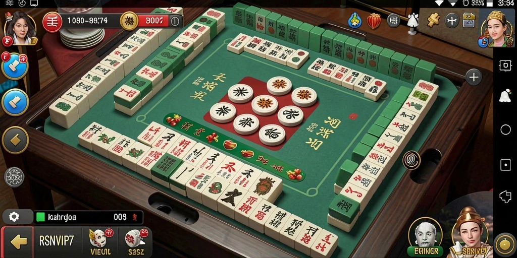 Screenshot menunjukkan gameplay menarik dari RSNVIP7 dalam permainan Mahjong.