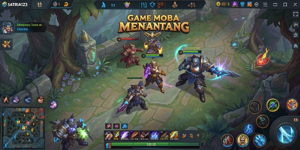 Gameplay seru dan strategis dalam SATRIA123.