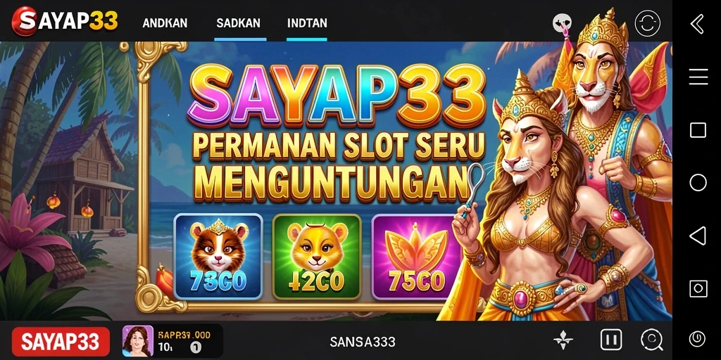 Gameplay seru di SAYAP33 dengan gulungan berputar dan hadiah menarik.
