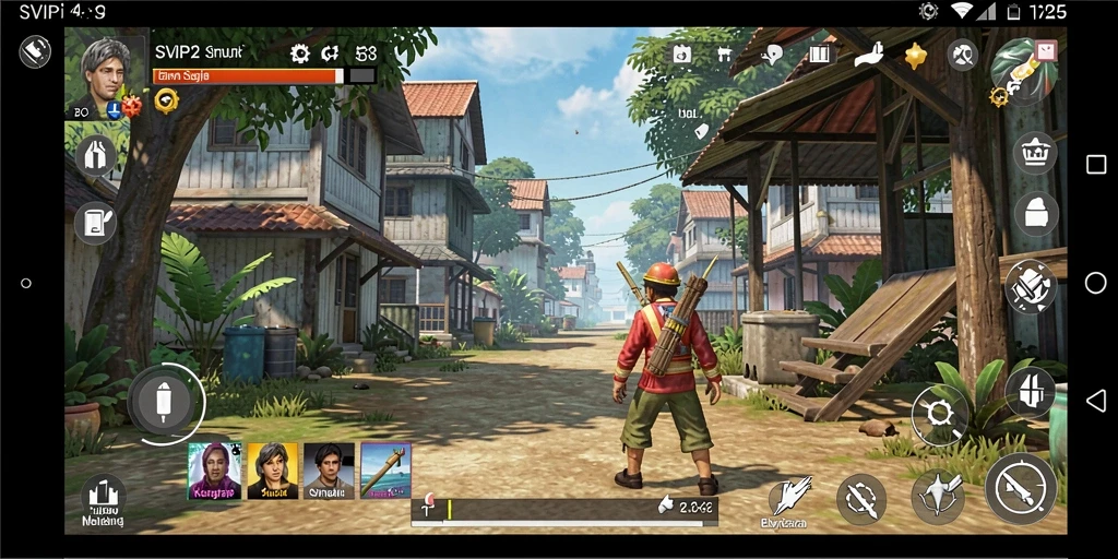Screenshot menampilkan karakter dan aktivitas menarik di dunia simulasi.