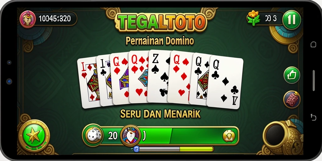 Gameplay seru dari TEGALTOTO yang menampilkan permainan Domino yang menghibur.