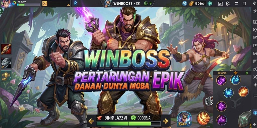 Tampilan gameplay seru di <strong>WINBOSS</strong> dengan karakter bertarung.